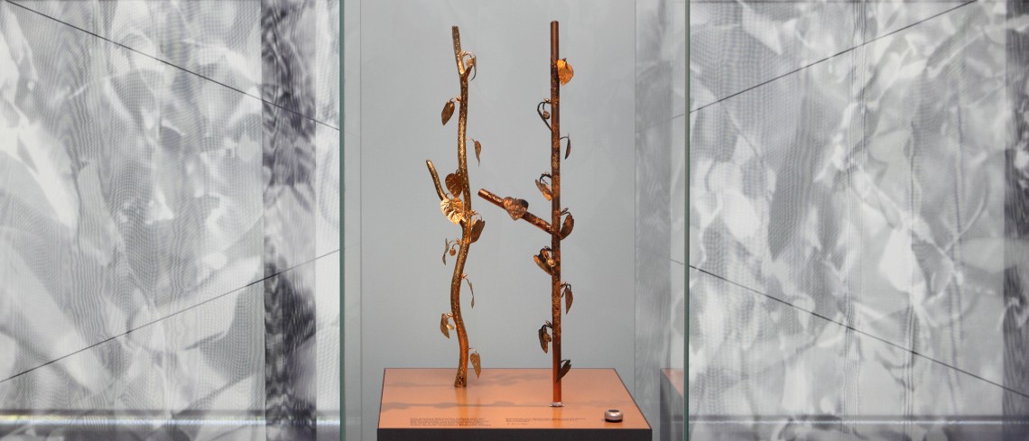 Ein vergoldetes Kultb&auml;umchen aus der Keltenstadt von Manching wirft viele R&auml;tsel auf.